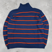 Vintage Ralph Lauren Strickpullover in Blau/Orange, Größe L – Herren, Bild 3