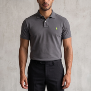 Vintage Polo Ralph Lauren Poloshirt in Grau, Größe S – Herren