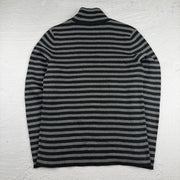 Vintage Ralph Lauren Rollkragenpullover in Grau/Schwarz, Größe M – Damen, Bild 3