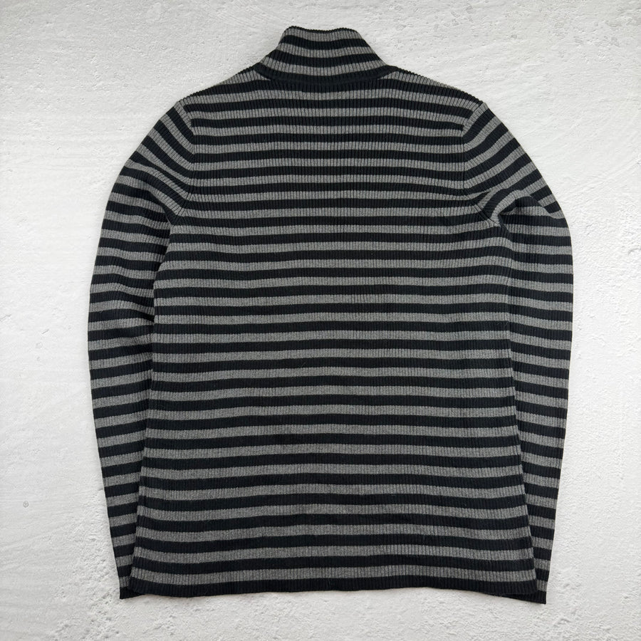 Vintage Ralph Lauren Rollkragenpullover in Grau/Schwarz, Größe M – Damen, Bild 3