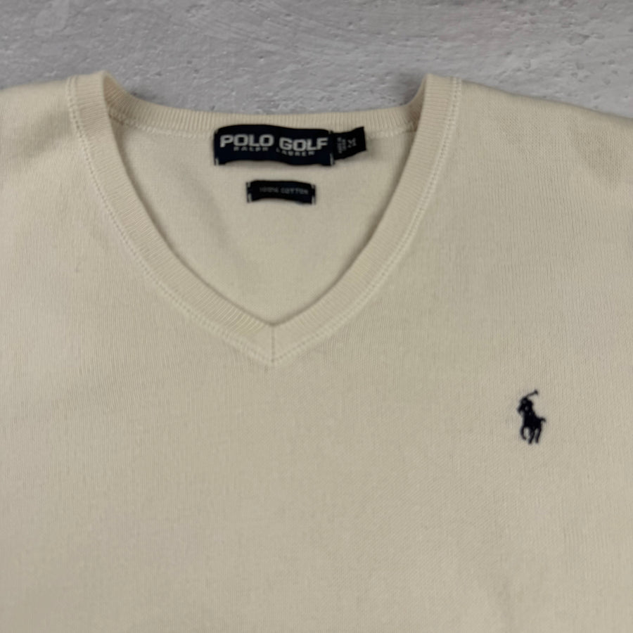 Vintage Ralph Lauren Strick-Weste in Beige, Größe M – Damen, Bild 3