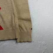 Vintage Tommy Hilfiger Sweatshirt in Beige, Größe S – Damen, Bild 3