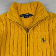 Vintage Ralph Lauren Strickjacke in Gelb, Größe M – Damen, Bild 3