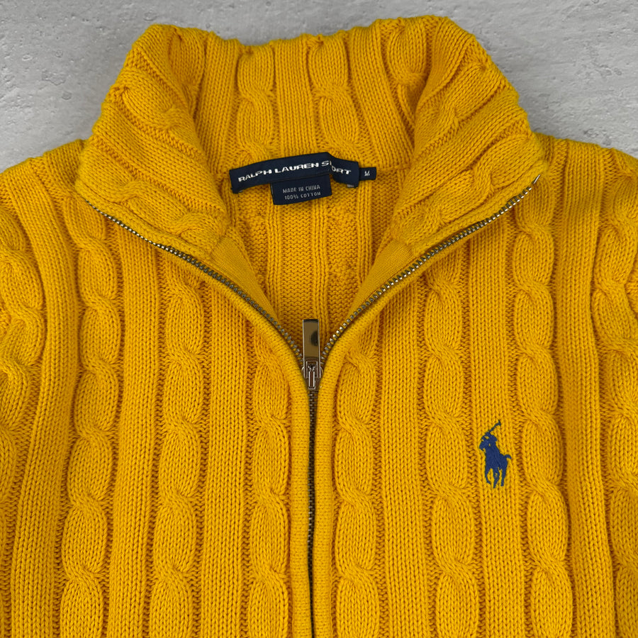 Vintage Ralph Lauren Strickjacke in Gelb, Größe M – Damen, Bild 3