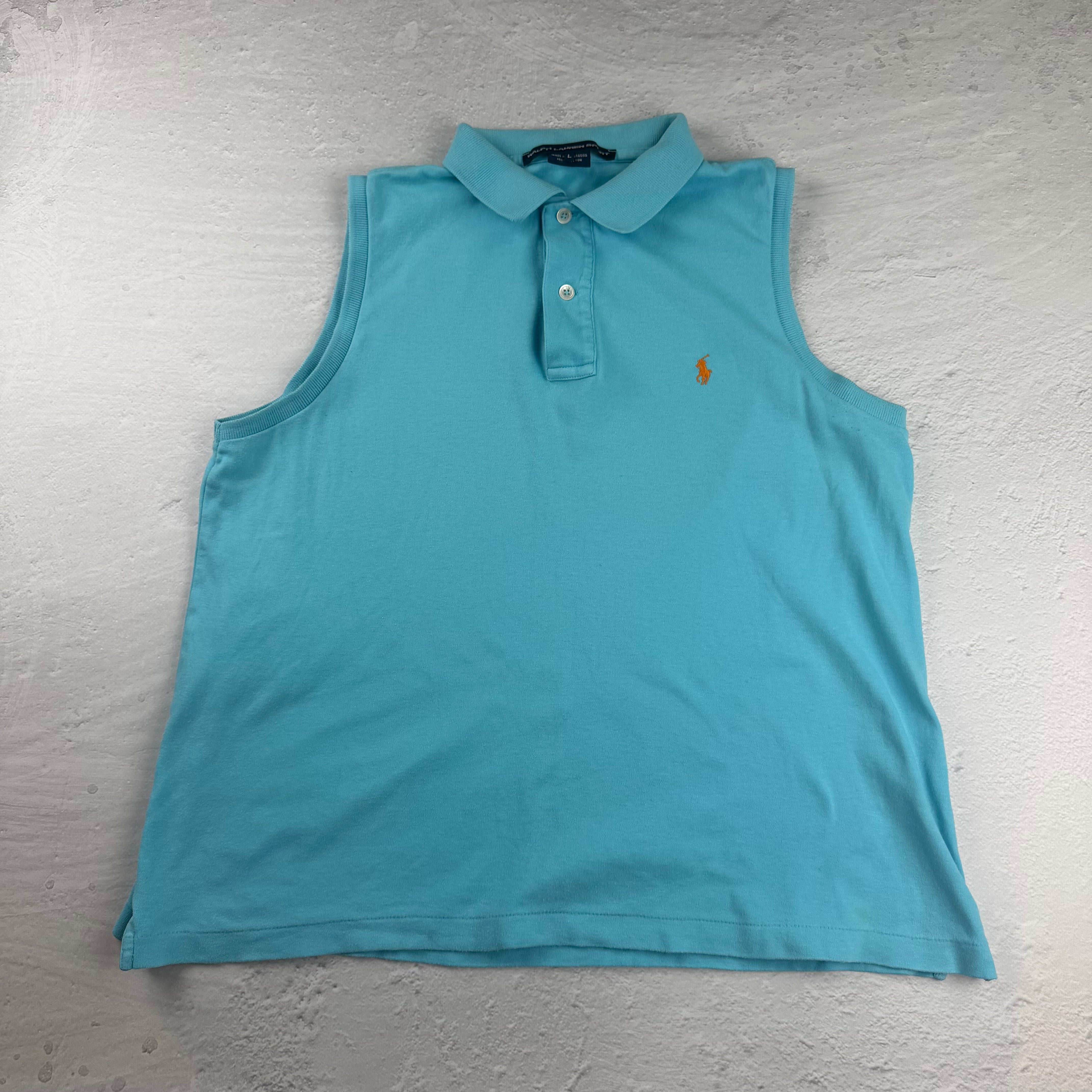 Vintage Ralph Lauren Weste in Hellblau, Größe L – Damen, Bild 2
