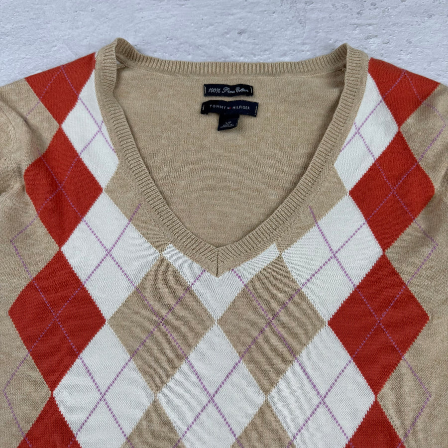 Vintage Tommy Hilfiger Sweatshirt in Beige, Größe S – Damen, Bild 2
