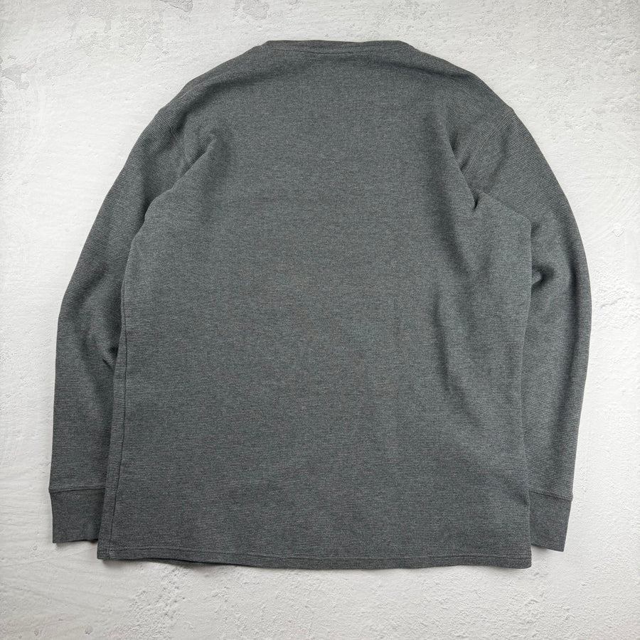Vintage Ralph Lauren Waffle-Sweatshirt in Grau, Größe XL – Herren, Bild 3