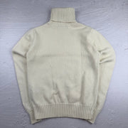 Vintage Ralph Lauren Rollkragenpullover in Weiß, Größe M – Damen, Bild 3