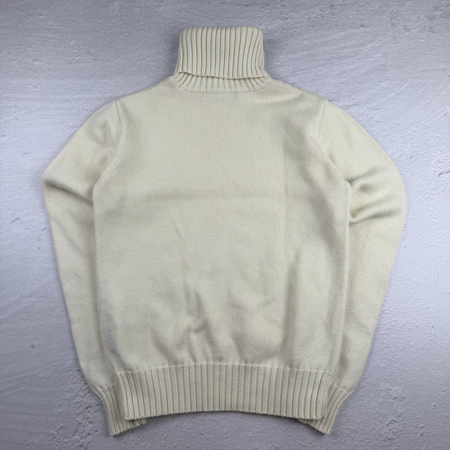 Vintage Ralph Lauren Rollkragenpullover in Weiß, Größe M – Damen, Bild 3