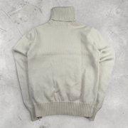 Vintage Ralph Lauren Rollkragenpullover in Weiß, Größe M – Damen, Bild 3