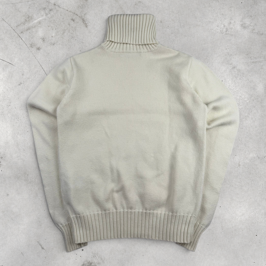 Vintage Ralph Lauren Rollkragenpullover in Weiß, Größe M – Damen, Bild 3