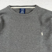 Vintage Ralph Lauren Waffle-Sweatshirt in Grau, Größe XL – Herren, Bild 2