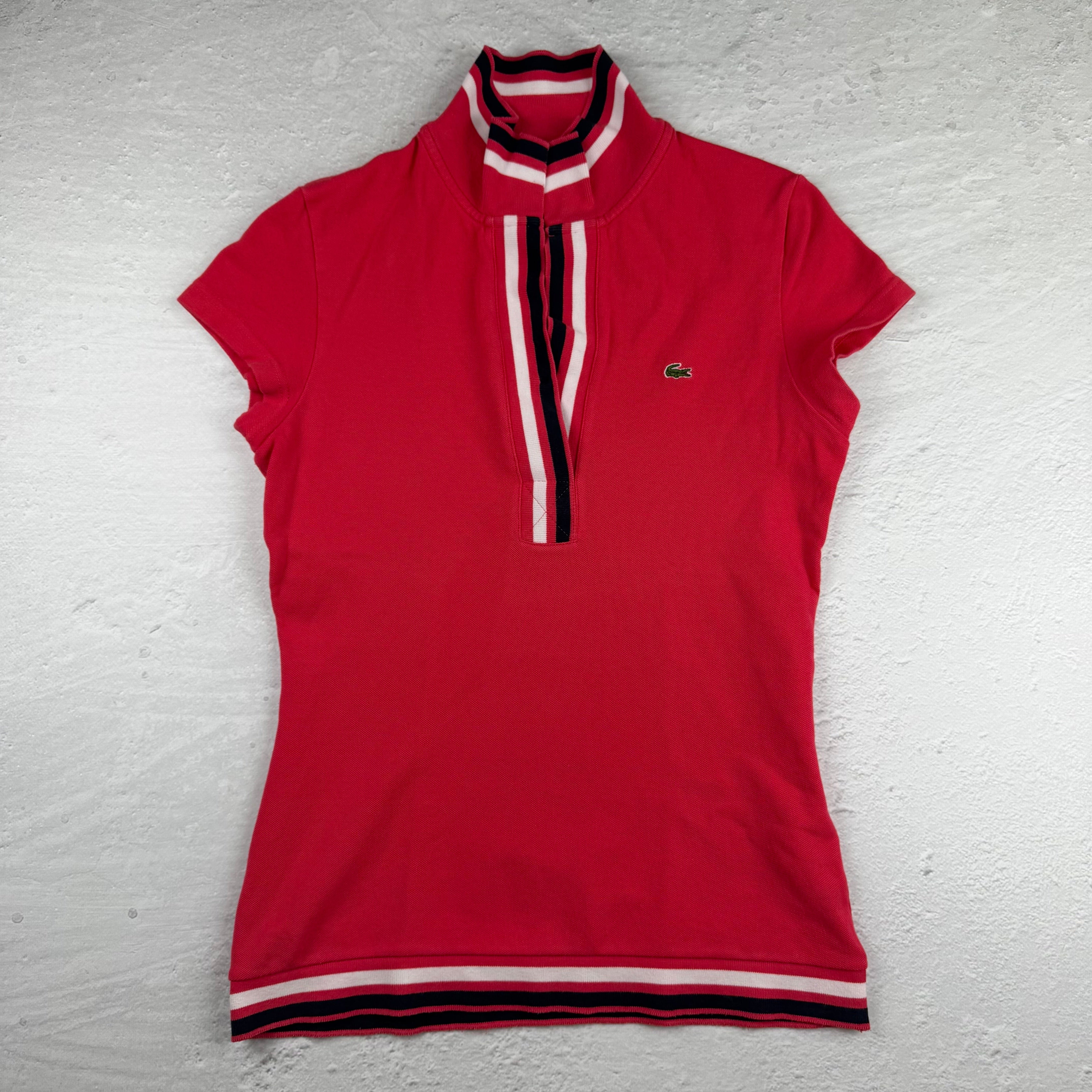 Vintage Lacoste Poloshirt in Pink, Größe 36 (XS) – Damen
