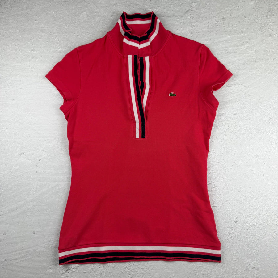 Vintage Lacoste Poloshirt in Pink, Größe 36 (XS) – Damen