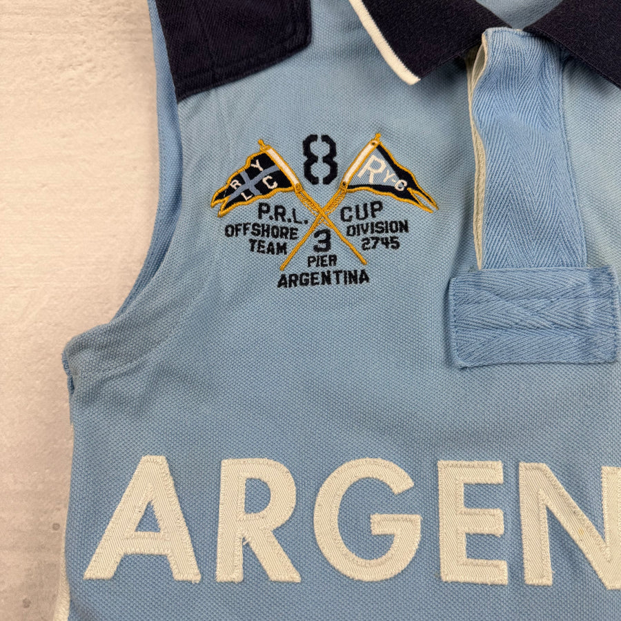 Vintage Ralph Lauren Poloshirt ärmellos in Blau, Größe S – Damen, Bild 4