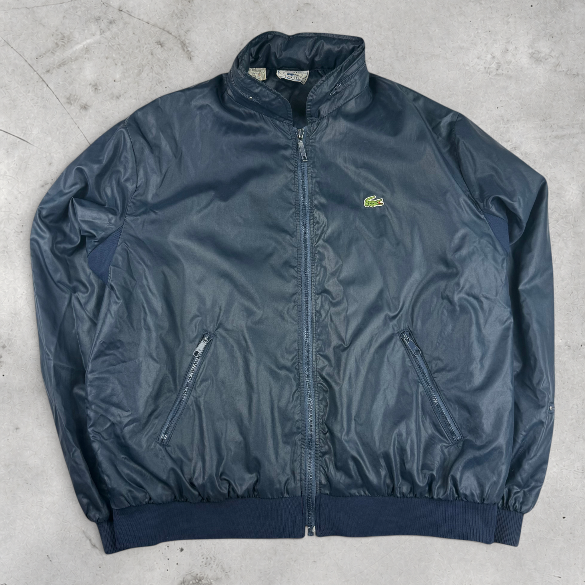 Vintage Lacoste Jacke in Blau, Größe XL – Herren