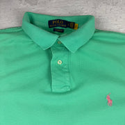Vintage Ralph Lauren Poloshirt in Grün, Größe L – Herren, Bild 3