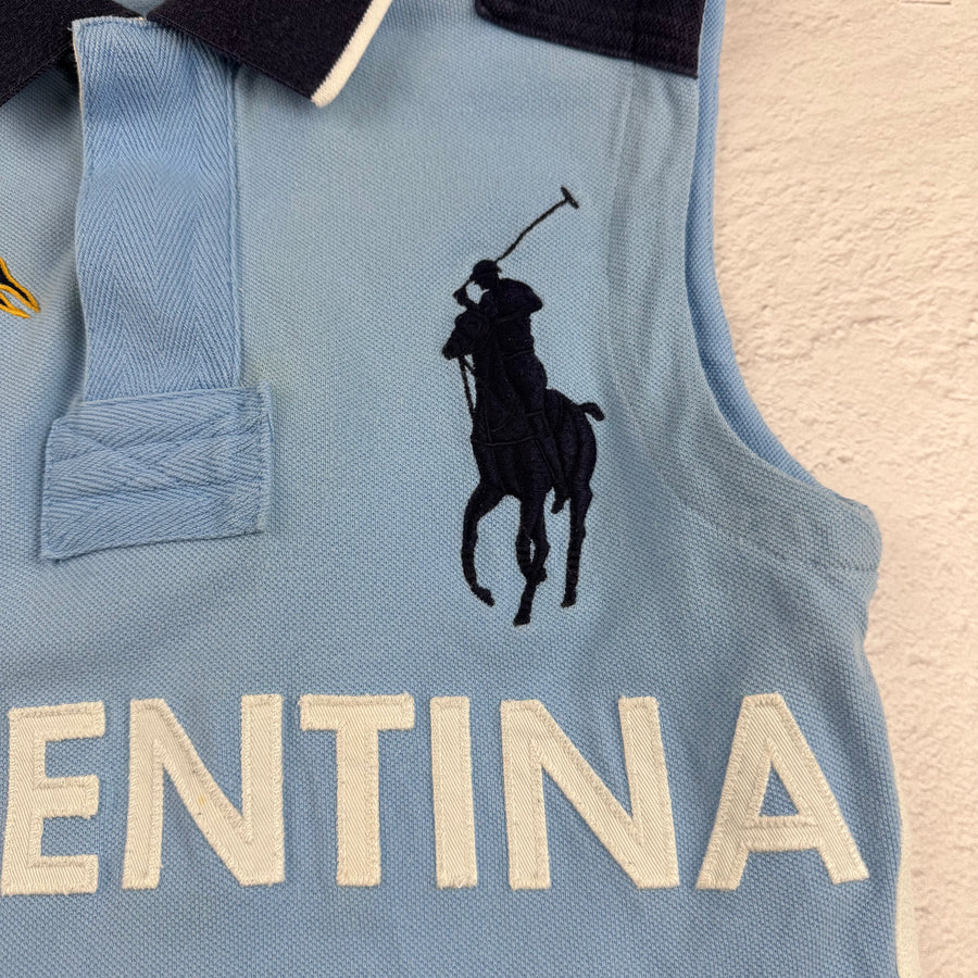 Vintage Ralph Lauren Poloshirt ärmellos in Blau, Größe S – Damen, Bild 3