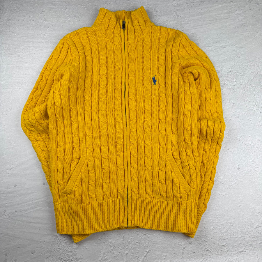 Vintage Ralph Lauren Strickjacke in Gelb, Größe M – Damen, Bild 2
