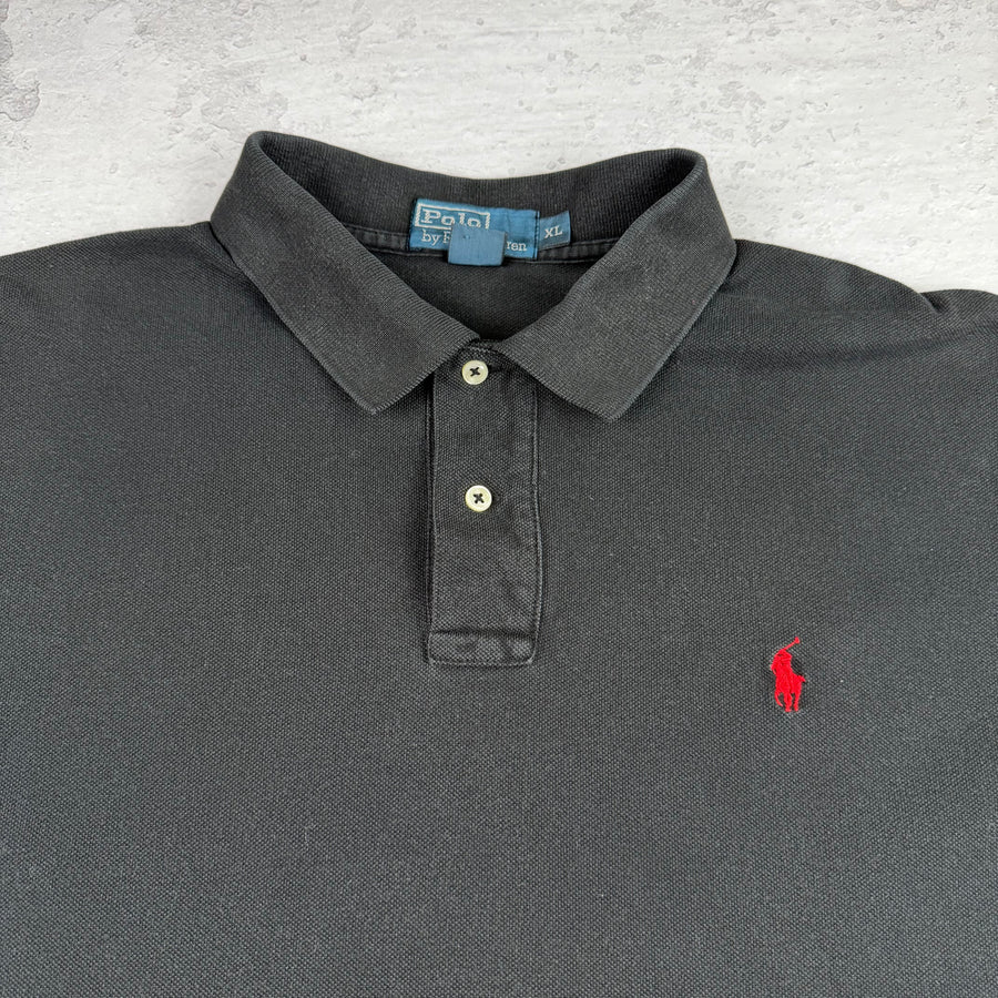 Vintage Ralph Lauren Poloshirt in Schwarz, Größe XL – Herren, Bild 2