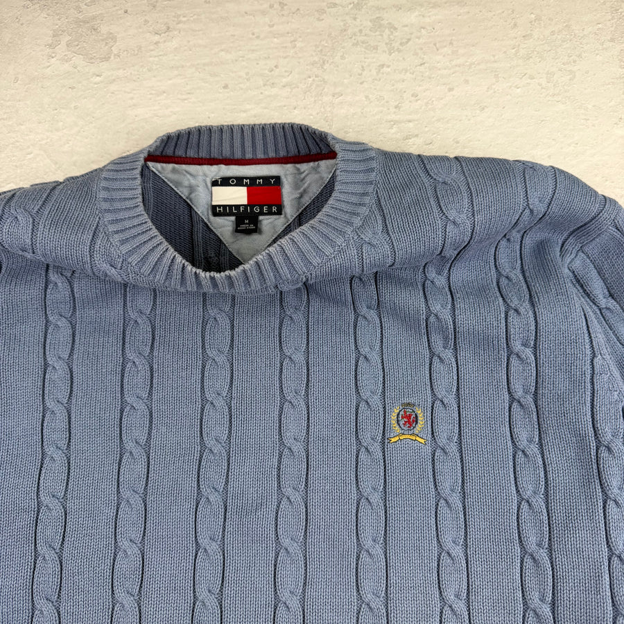 Vintage Tommy Hilfiger Strickpullover in Blau, Größe M – Herren, Bild 2