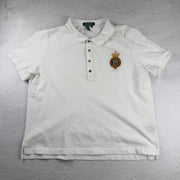 Vintage Ralph Lauren Poloshirt in Weiß, Größe XL – Damen, Bild 2