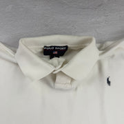 Vintage Ralph Lauren Poloshirt in Weiß, Größe L – Damen, Bild 3