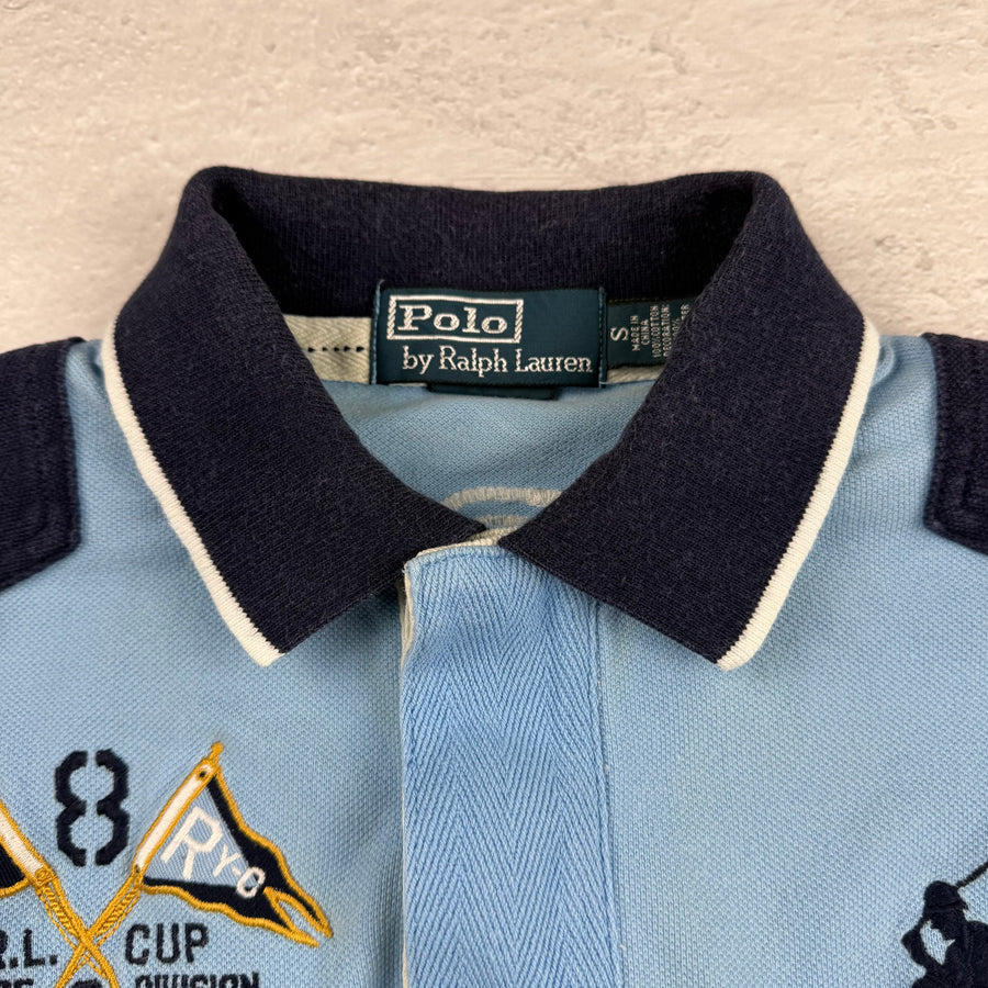 Vintage Ralph Lauren Poloshirt ärmellos in Blau, Größe S – Damen, Bild 2