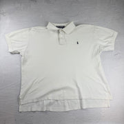 Vintage Ralph Lauren Poloshirt in Weiß, Größe L – Damen, Bild 2