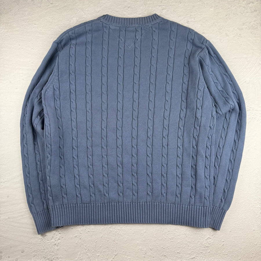 Vintage Tommy Hilfiger Strickpullover in Blau, Größe M – Herren, Bild 4