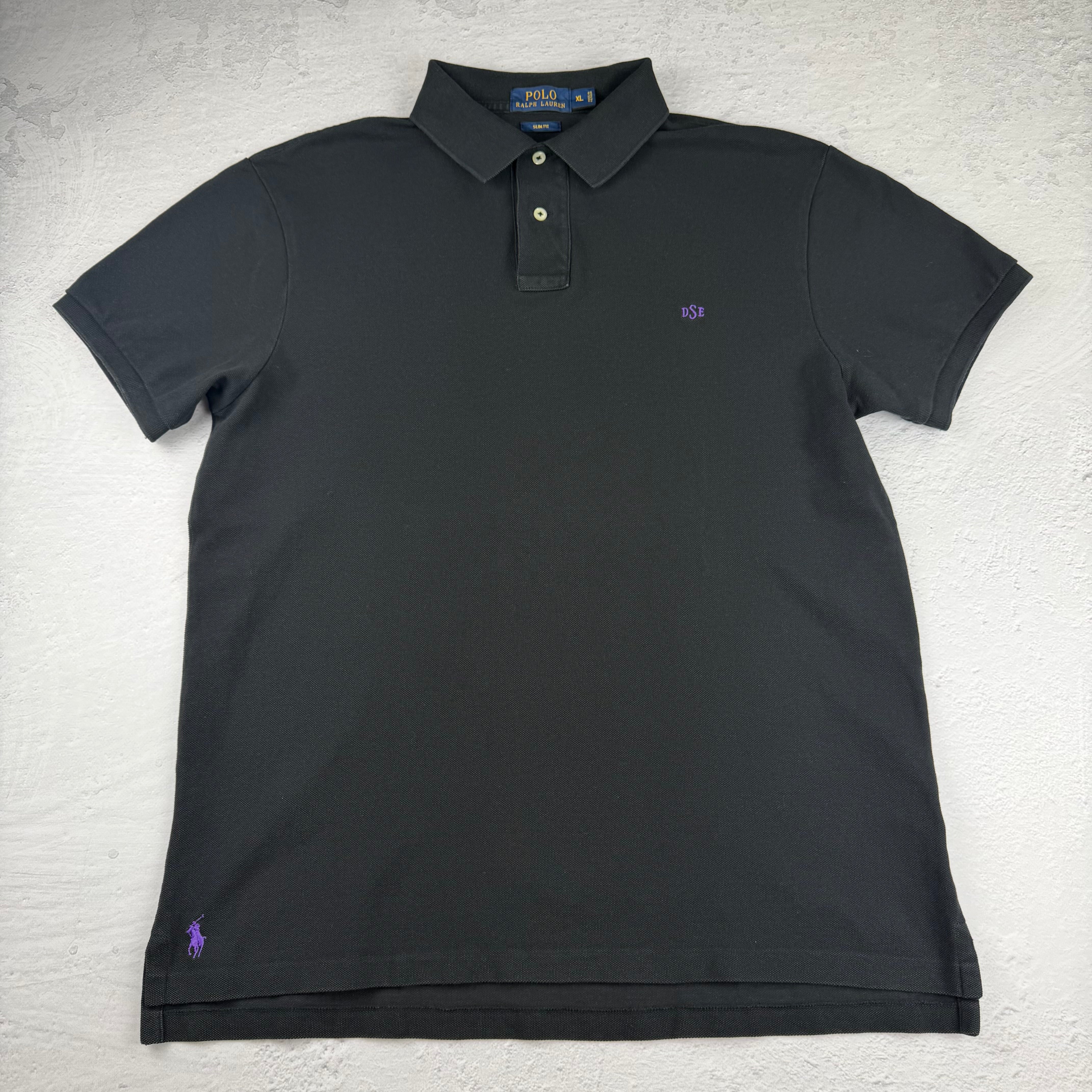 Vintage Ralph Lauren Poloshirt in Schwarz, Größe XL – Herren, Bild 2