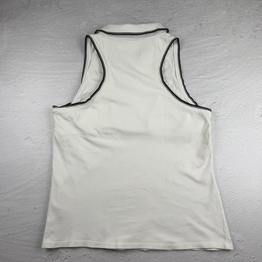 Vintage Ralph Lauren Polohemd ärmellos in Weiß, Größe XL – Damen, Bild 4