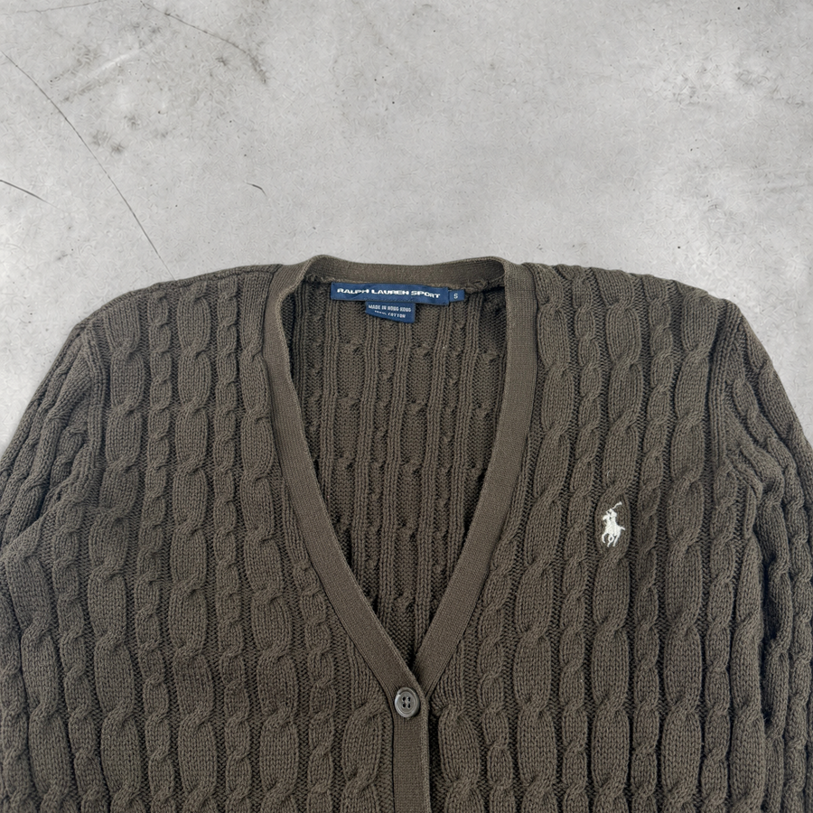 Vintage Ralph Lauren Strickjacke in Braun, Größe S – Damen, Bild 2