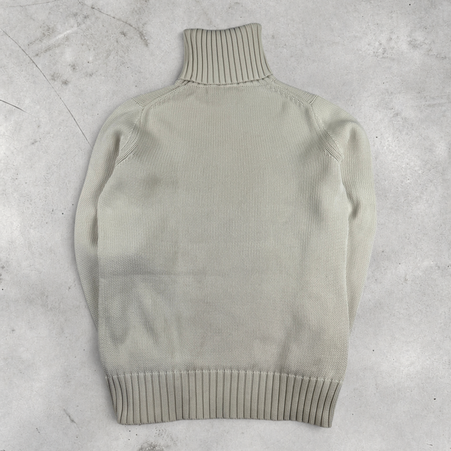 Vintage Ralph Lauren Strickpullover Rollkragen in Weiß, Größe M – Damen, Bild 4