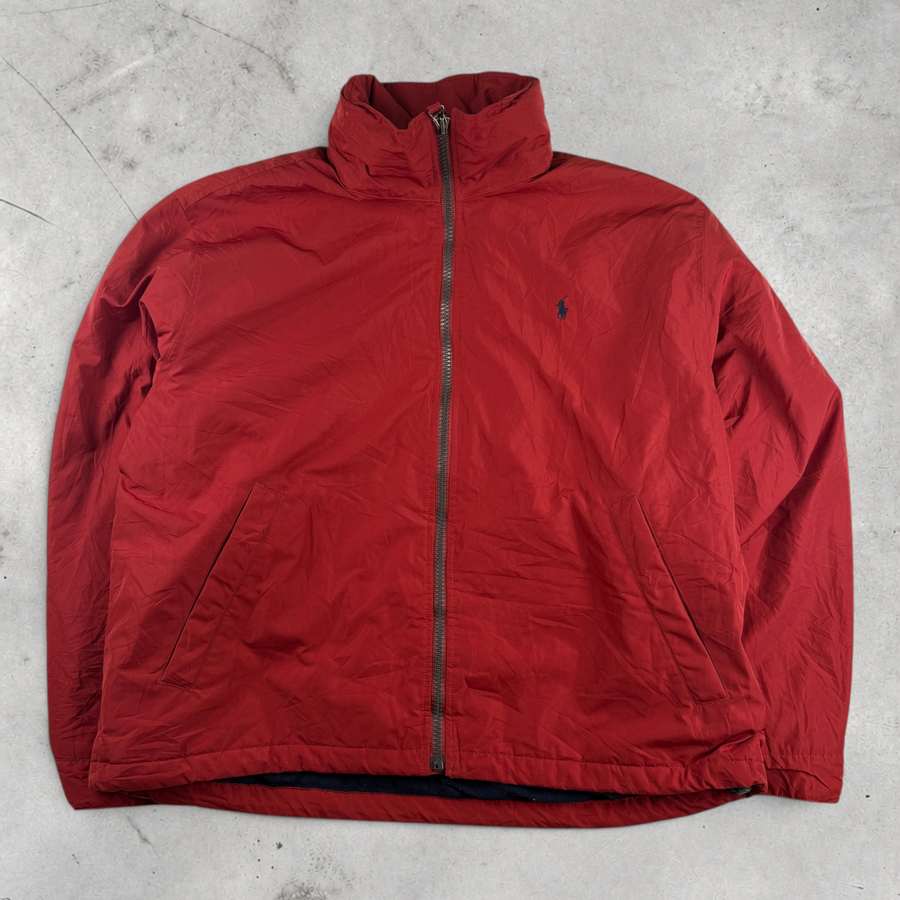 Vintage Ralph Lauren Jacke in Rot, Größe XXL – Herren