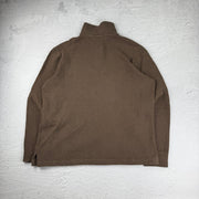 Polo Ralph Lauren Quarter-Zip Sweatshirt — Braun — S