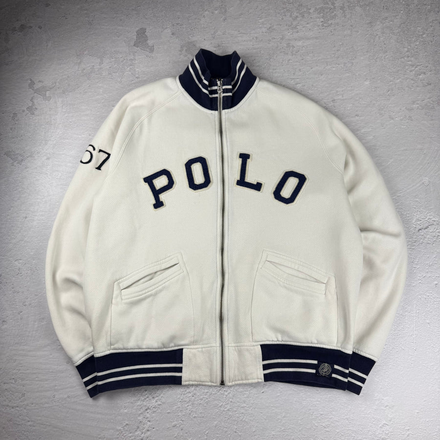 Polo Ralph Lauren College Jacke — Blau/Weiß — L