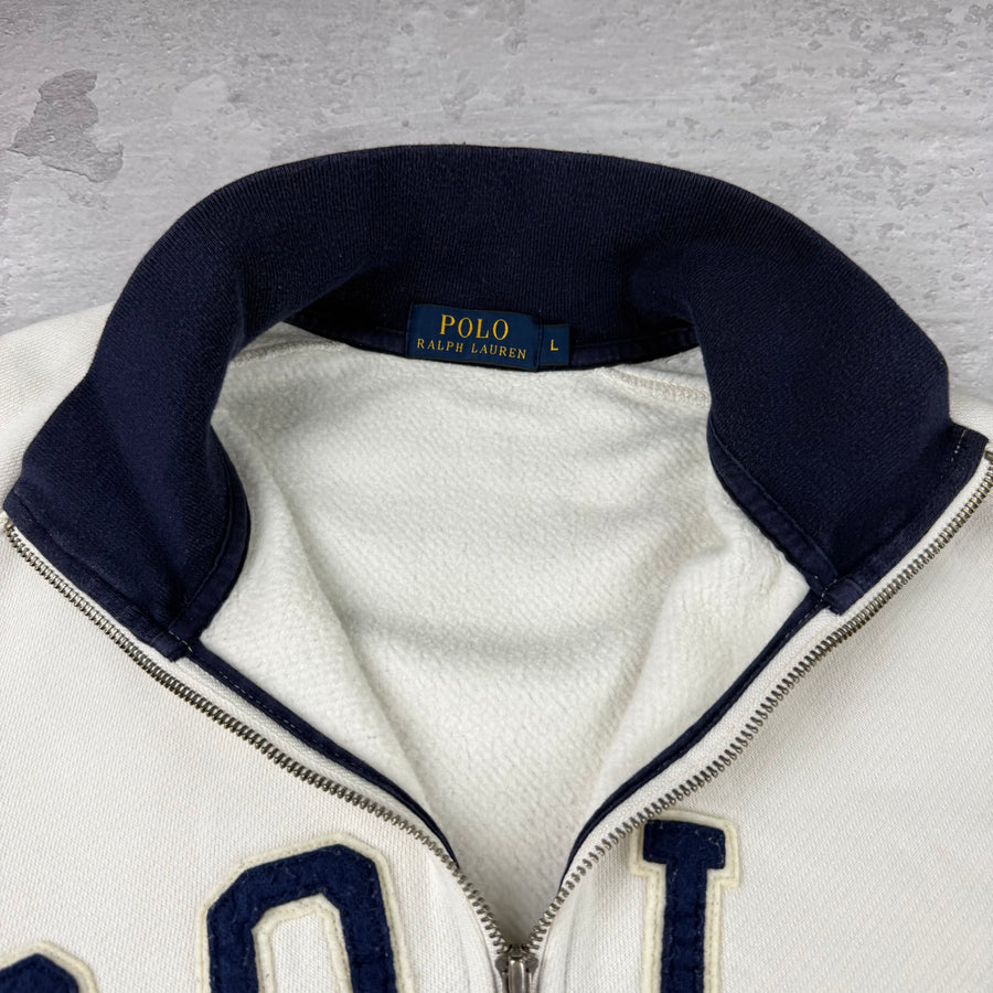 Polo Ralph Lauren College Jacke — Blau/Weiß — L