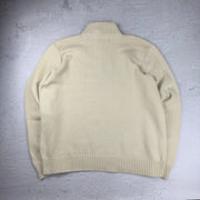 Polo Ralph Lauren Quarter-Zip Pullover — Beige — XL