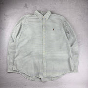 Polo Ralph Lauren Hemd Kariert — Grün/Blau — XXL