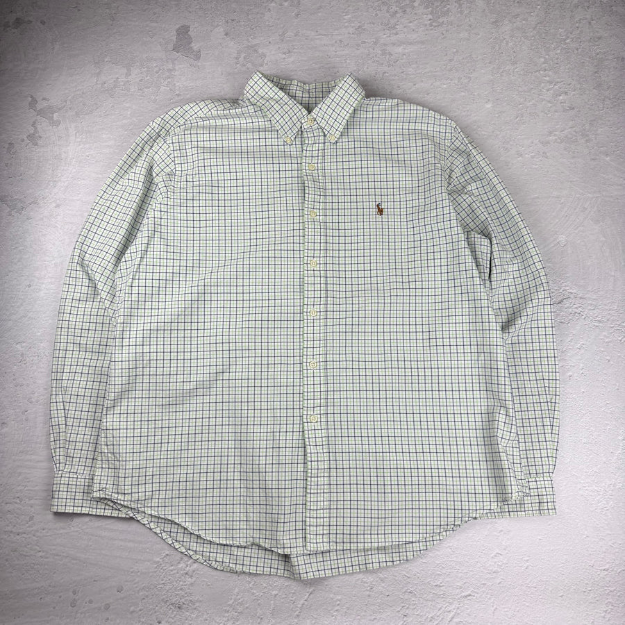 Polo Ralph Lauren Hemd Kariert — Grün/Blau — XXL