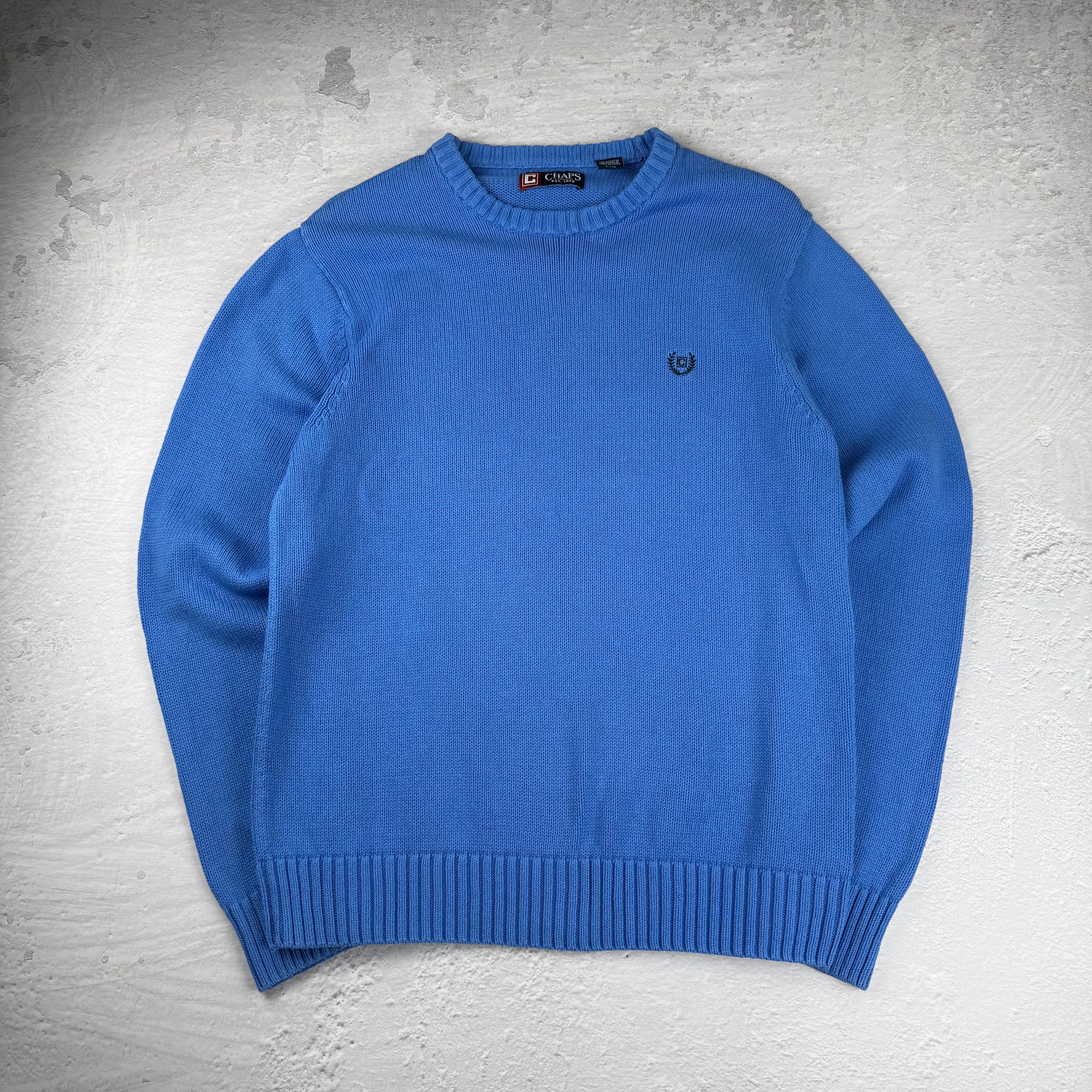 Vintage Chaps Ralph Lauren Sweatshirt in Blau, Größe L – Herren, Bild 2