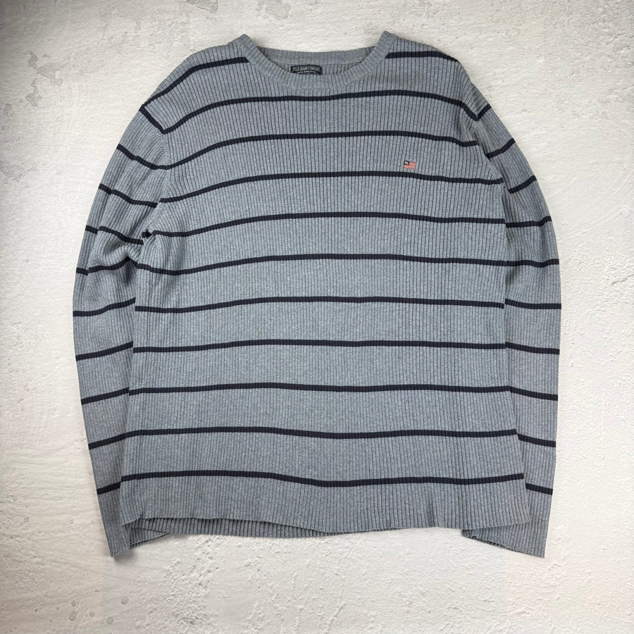 Polo Jeans Ralph Lauren Sweatshirt Gestreift — Grau/Blau — XXL