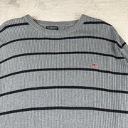 Polo Jeans Ralph Lauren Sweatshirt Gestreift — Grau/Blau — XXL