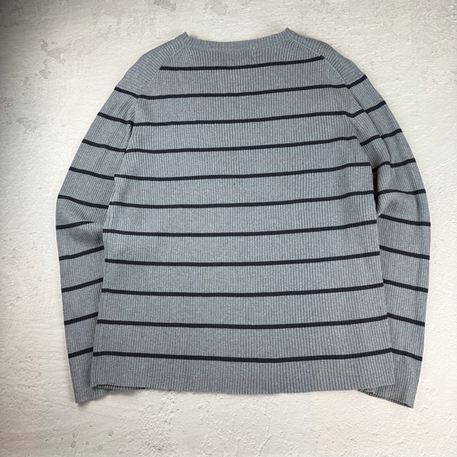 Polo Jeans Ralph Lauren Sweatshirt Gestreift — Grau/Blau — XXL