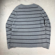Polo Jeans Ralph Lauren Sweatshirt Gestreift — Grau/Blau — XXL