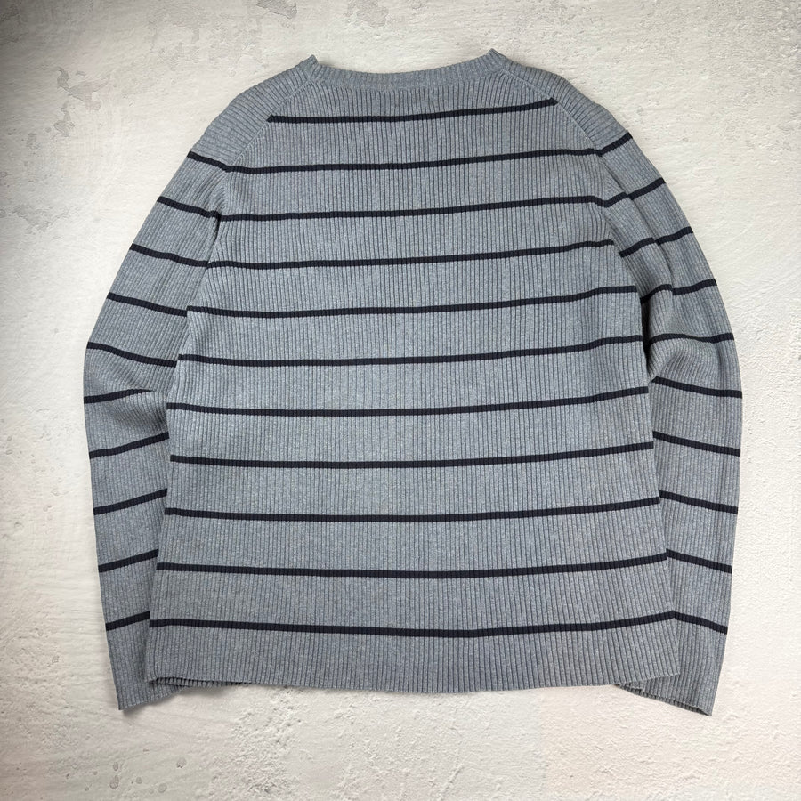 Polo Jeans Ralph Lauren Sweatshirt Gestreift — Grau/Blau — XXL