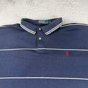 Polo Ralph Lauren Poloshirt Gestreift — Blau/Weiß — L