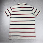 Polo Ralph Lauren Poloshirt Gestreift — Weiß/Blau/Rot — L