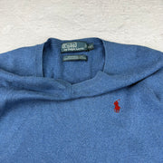 Polo Ralph Lauren V-Neck Sweatshirt — Blau — XXL